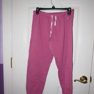 Pink sweatpants